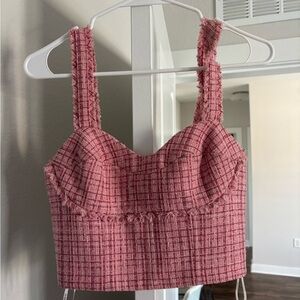 Pink Textured Women's Top